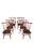 Brown 1970s Ethan Allen (Old Tavern) Dining Table and Six Matching Fiddleback Chairs - Original Authentic Complete Set For Sale - Image 8 of 12
