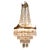 Large French Empire Style Crystal Waterfall Chandelier, 1920 For Sale - Image 8 of 8