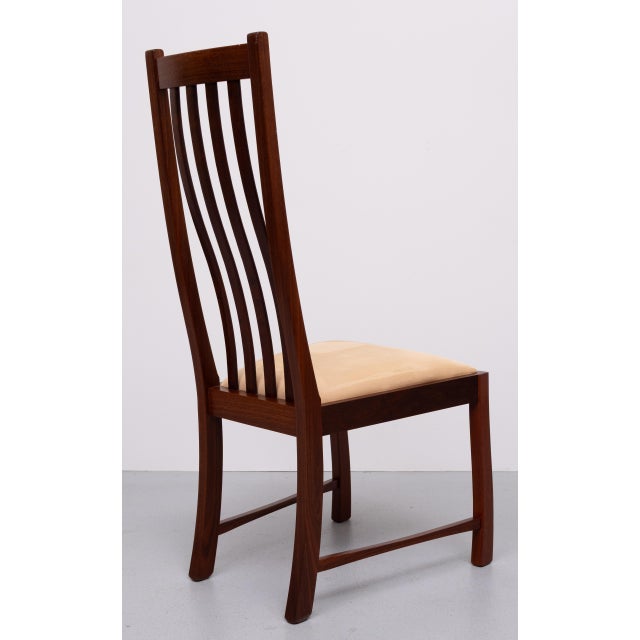 1990s Teak Dining Chairs in the style of Thomas Moser, 1999, Set of 8 For Sale - Image 5 of 18