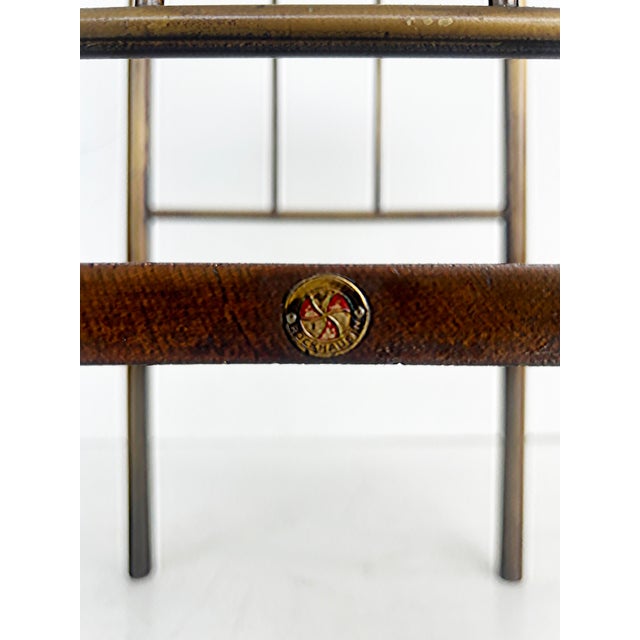 Early 20th Century Ernst Rockhausen German Arts and Crafts Pedestal Stand in Wood and Brass For Sale - Image 10 of 11