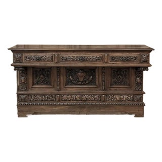 Grand Italian Renaissance Walnut Console ~ Sideboard For Sale