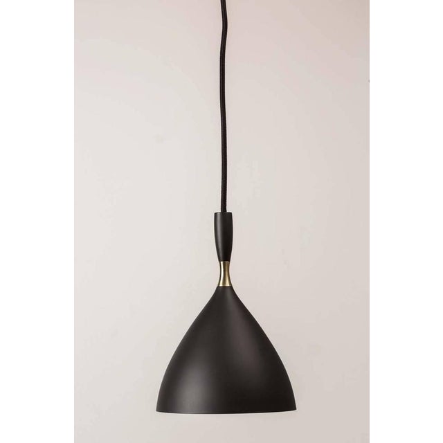 Birger Dahl Brass & Metal Scandinavian Modern Pendant Light For Sale In Los Angeles - Image 6 of 6