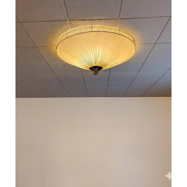 Large Vintage Fush Mount in style of Paavo Tynell, 1950s For Sale - Image 13 of 18