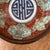 Cinnamon Antique Chinese Qing Yongzheng Hand-Painted Blessing Bowl on Wood Base Signed For Sale - Image 8 of 12