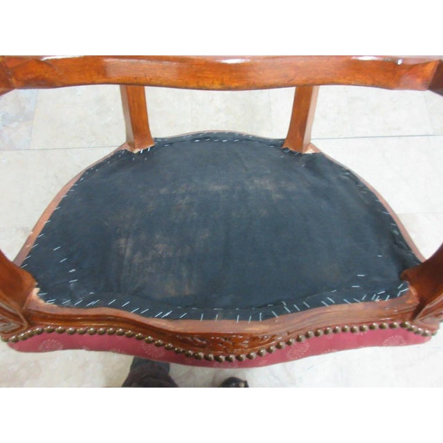 Vintage French Regency Carved Dining Chairs - a Pair For Sale - Image 10 of 12