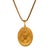 Metal Eternal Scarab Guardian Medallion Gold Necklace For Sale - Image 7 of 7