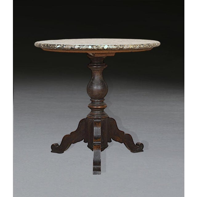 Mid 19th Century Antique Marble Top Centre Table, 1840 For Sale - Image 5 of 9