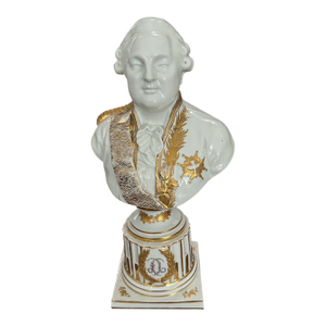 19th Century French Sevres Style Porcelain Louis XVI Bust