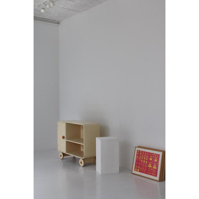 Scandinavian Modern Sideboard or Cabinet on Wheels, 1930s For Sale - Image 15 of 17