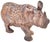 Tribal Vintage Handcrafted West-African Soapstone Rhino Figurine For Sale - Image 3 of 5