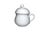 White Late 20th Century Richard Ginori Vecchio White Porcelain Pot De Crème Cups - Set of 5 For Sale - Image 8 of 12