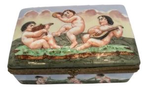 Playing Cupids Capodimonte Box