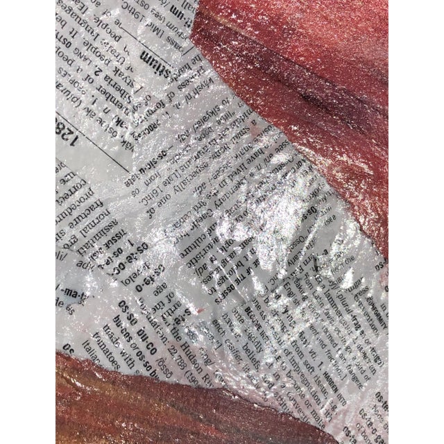 2020s Contemporary Painting “Horse in Text, Sunset” Abstract Mixed Media Artwork by Auker For Sale - Image 5 of 7