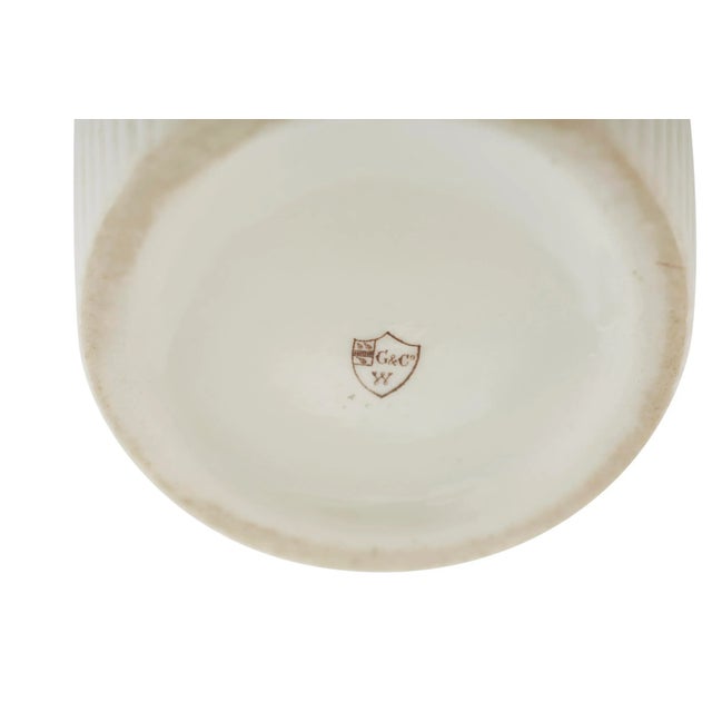 Gold Mid 19th Century Pair Covered Porcelain Urn For Sale - Image 8 of 13