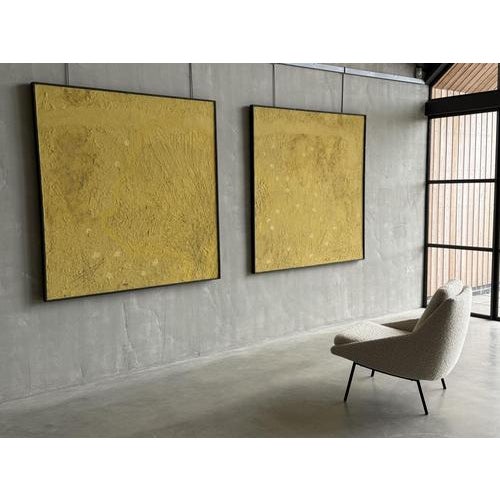 Ullate, No. 7 Diptych, Mixed Media Paintings, Set of 2 For Sale - Image 13 of 14