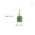 Octagon Cut Emerald Bezel Set Fine Charm Pendant 14k Gold Jewelry For Sale - Image 13 of 18