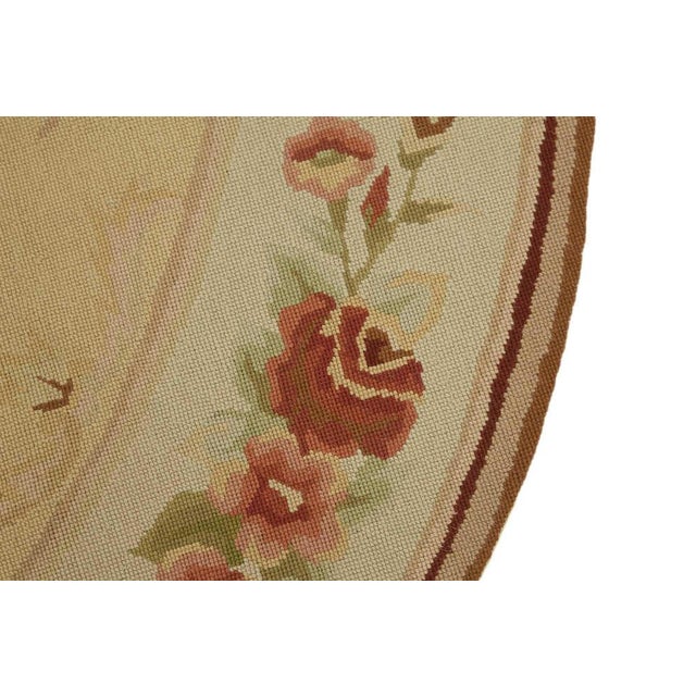 1990s Vintage Needlepoint Kilim Rug For Sale - Image 5 of 7