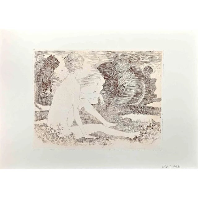 Nude of Woman is an Etching realized by Leo Guida in 1971. Good condition, proof artist. No signature. Artist sensitive to...