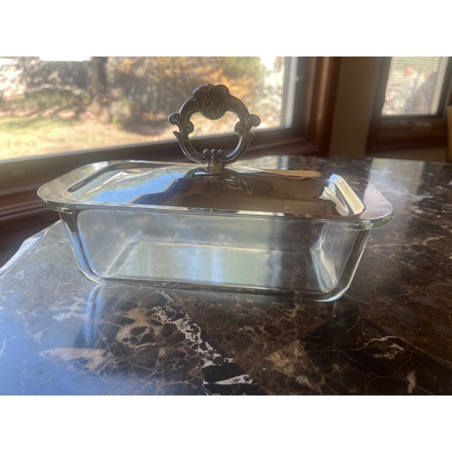 Silver Vintage Silver-Plated Double Chafing Dish With Warming Burners For Sale - Image 8 of 15