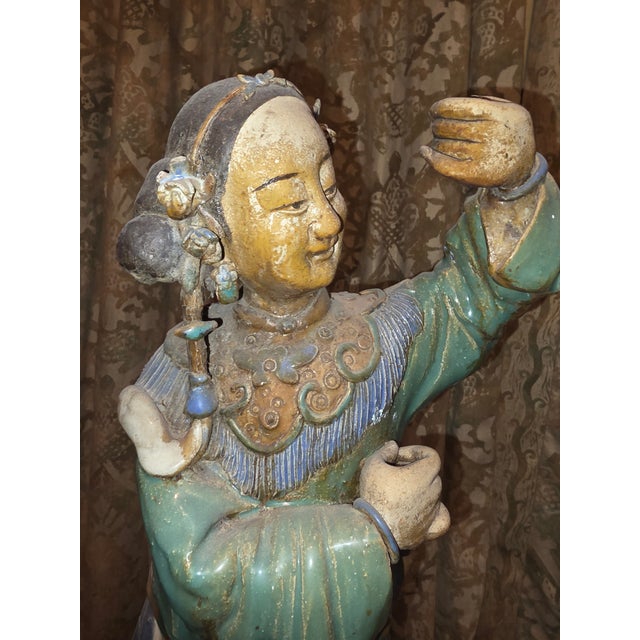 Large Early 20th C Shiwan Pottery Figures For Sale - Image 12 of 15