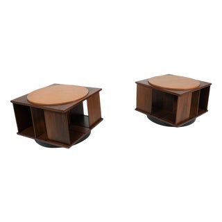 Mid-Century Italian Swivel Coffee Table attributed to Gianfranco Frattini, Italy, 1960s For Sale