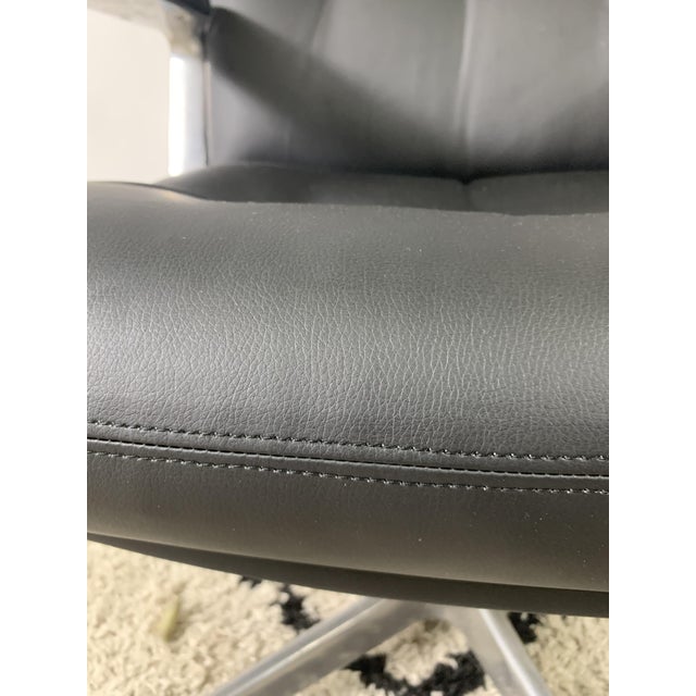 Textile Italian Design Office Leatherette Armchair by Vaghi For Sale - Image 7 of 13