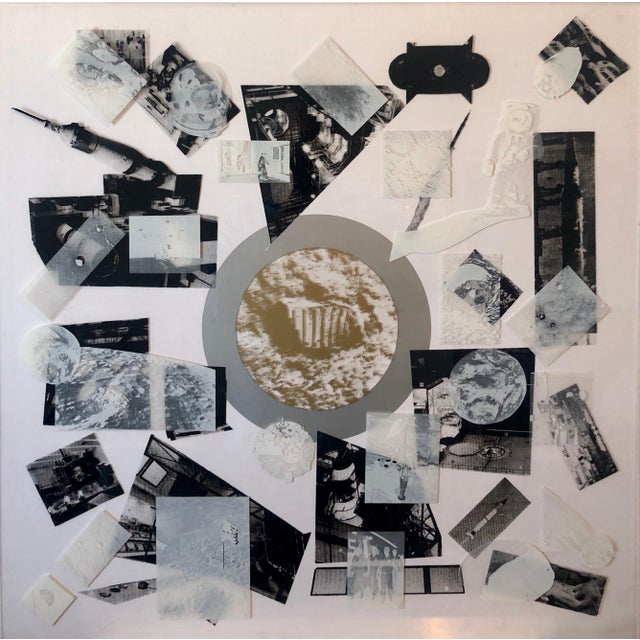 Lowell Nesbitt Lowell Nesbitt, MOONWALK 1970 Color Silkscreen Screenprint Acrylic Plexiglass Mod Space Art, 1970 For Sale - Image 4 of 15