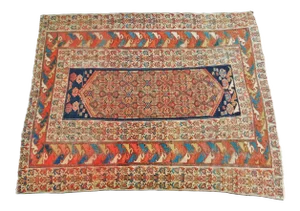 1900s Antique Persain Malayer Rug - 5'x 6'5"