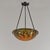 1920s French Art Deco Pendant Light by Le Verre Francais Schneider - 1925 Cameo Chandelier France For Sale - Image 5 of 15
