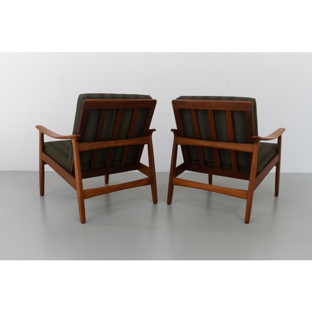 Danish Modern Teak Lounge Chairs, 1960s, Set of 2 For Sale - Image 11 of 18
