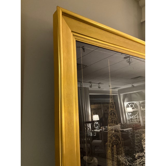 Late 20th Century Late 20th Century Framed Chrysler Building Blueprint For Sale - Image 5 of 5