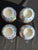 Antique Japanese Imari Porcelain Tea Cups Set of 4 Meiji Period Scalloped Rim For Sale In Palm Springs - Image 6 of 8