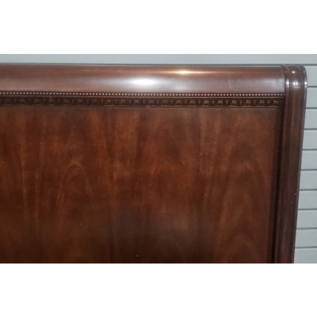 Brown Henkel Harris Mahogany King Size Sleigh Bed Frame Made in Winchester, Virginia For Sale - Image 8 of 11