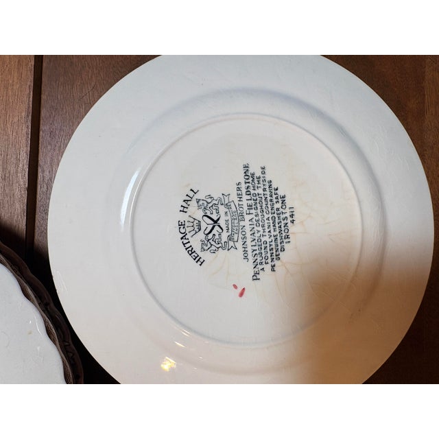 1960s 1960s Johnson Brothers Georgian Heritage Hall Dinnerware Set - 12 Piece For Sale - Image 5 of 9