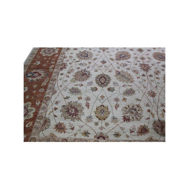 Indian 12x18 Handwoven Indian Agra Area Rug - 108164 For Sale - Image 3 of 13