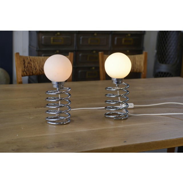 Spring Lamps by Ingo Maurer, 1970s, Set of 2 For Sale - Image 11 of 11