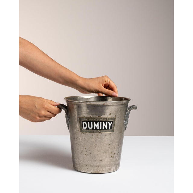 Mid 20th Century France Silver Ice Bucket For Sale - Image 10 of 15