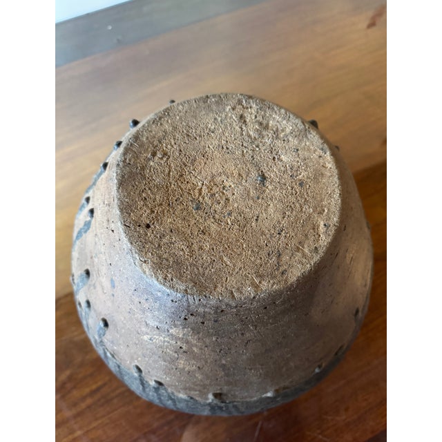 Antique Chinese Brown Martaban 16".5 Ceramic Drip Glazed Storage Jar For Sale - Image 12 of 12