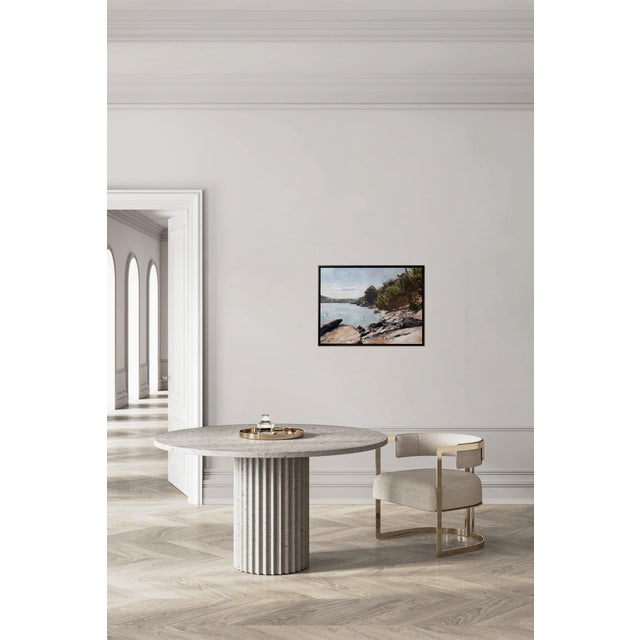 Contemporary The Light That Falls by Jon Doran | Oil on Panel Sheltered Cornish Inlet in Summer For Sale - Image 10 of 10