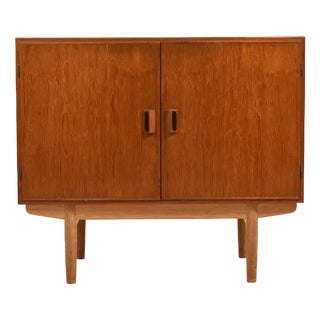 Teak & Oak Cabinet by Børge Mogensen for Søborg, 1950s For Sale