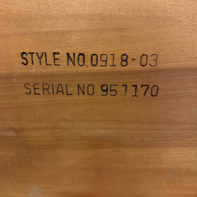 Wood Lane Walnut Mid-Century Coffee Table With Tile Inlay For Sale - Image 7 of 11