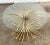 Vintage Hollywood Regency Style Gilt Sheaf of Wheat Round Glass Top Table For Sale - Image 4 of 10