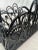 Boho Chic Black Painted Rattan Magazine Rack For Sale In Houston - Image 6 of 12