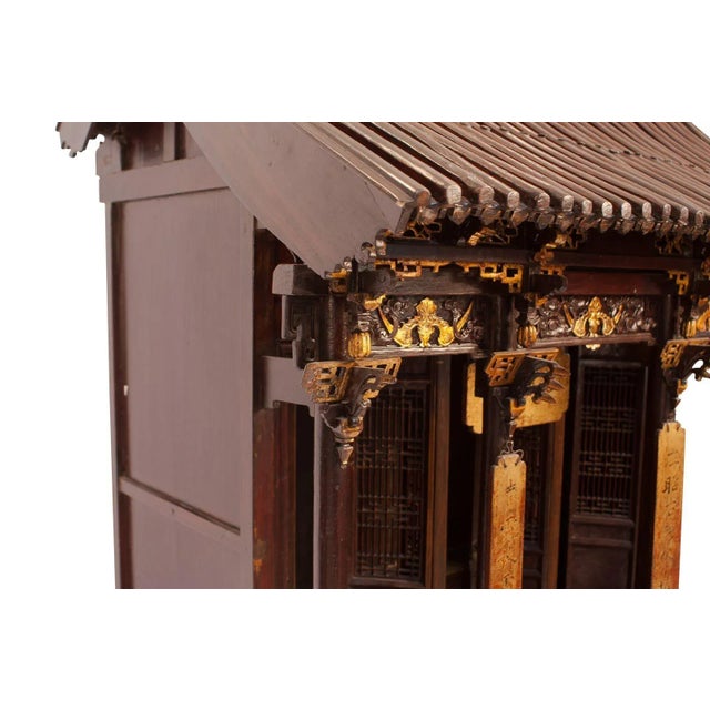 Brown Large Ancestral Shrine, China Circa 1880 For Sale - Image 8 of 9