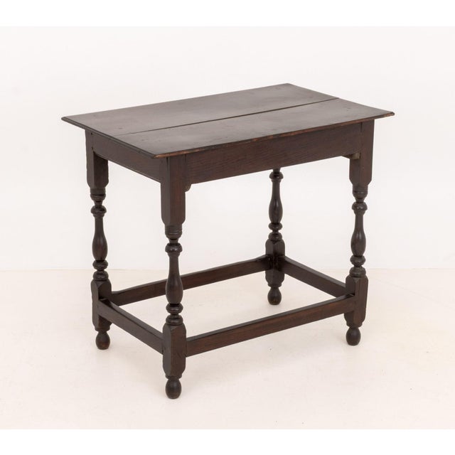 Spanish Baroque Style Oak Side Table For Sale - Image 9 of 9