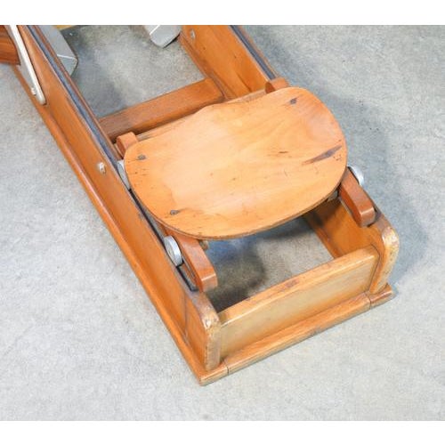 Vintage Lamborghini Rowing Machine in Beech For Sale - Image 5 of 18
