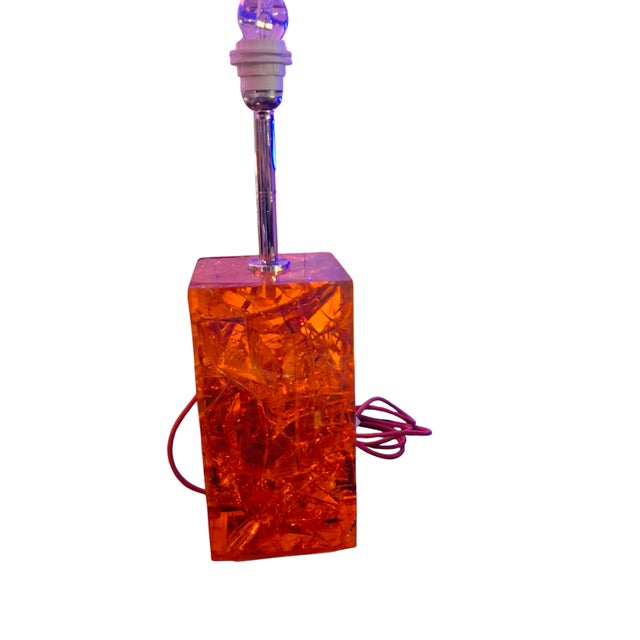 Fractal Resin Table Lamp by Marie-Claude De Fouquières, 1960 For Sale - Image 7 of 7