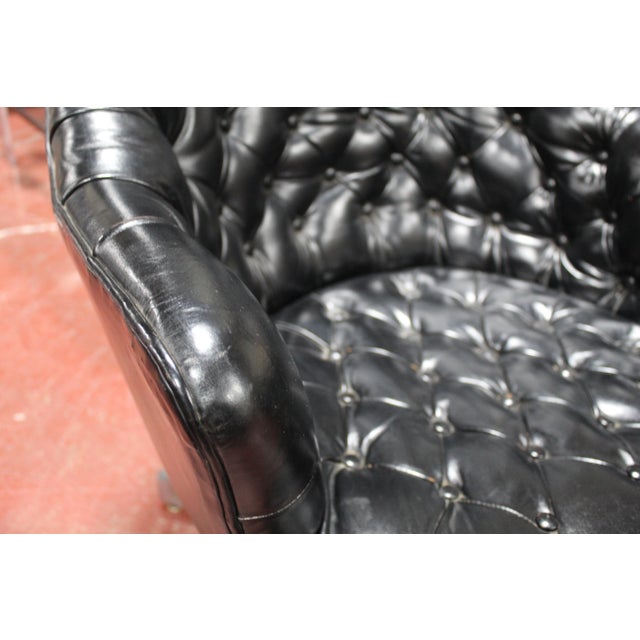 Metal Mid-Century Modern Vladimir Kagan Black Leather & Steel Chairs - a Pair For Sale - Image 7 of 13