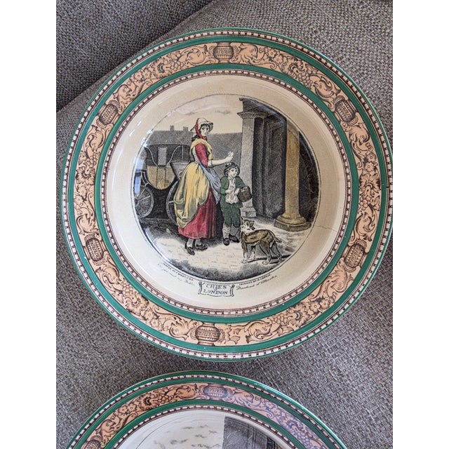 Late 19th Century Antique Adam's Plates Cries of London Series For Sale - Image 5 of 6