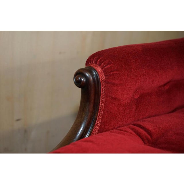 Textile Antique William IV Hardwood Chesterfield Chaise Lounge, 1830 For Sale - Image 7 of 18
